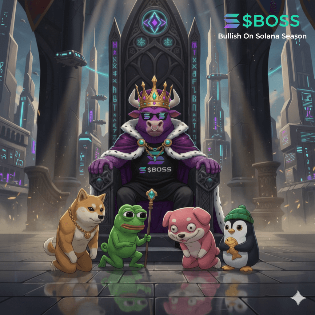 BOSS The Solana Bull on Throne
